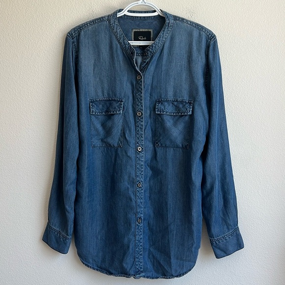 Rails denim Button Down Shirt - Picture 1 of 11